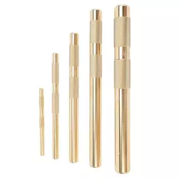 Набор пробойников с насечкой 1/4 дюйма, 3/8 дюйма, 1/2 дюйма, 5/8 дюйма, 3/4 дюйма, латунный пробойник для автомобильной промышленности