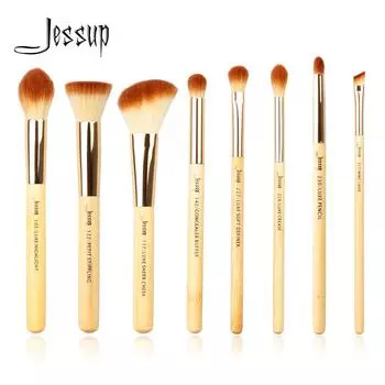 Набор профессиональных кистей для макияжа, 8 шт (Bamboo)