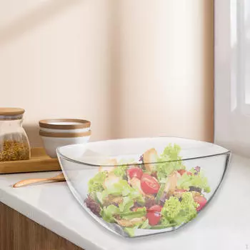 Набор прозрачных акриловых салатниц - элегантное сервировочное блюдо для особых случаев 12.5cmx6.2cm