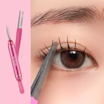 Набор расчесок и пинцетов Kiss Me Расческа для ресниц eyelash kit