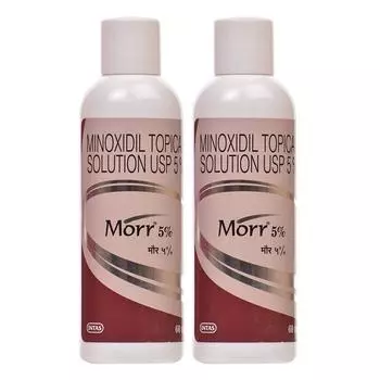 Набор раствора Миноксидила (2 x 60 мл), Minoxidil Topical Solution USP 5% Set of 2, Morr