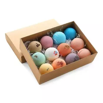 Набор разноцветных бомбочек для ванны (12 х 100 г), Multi Color Bubble Bath Bombs Set, Seychelles Incense