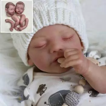 Набор реборн 18 дюймов Sam bebe окрашенные волосы наборы кукол реборн Sam No Hair