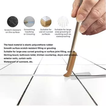 Набор резиновых инструментов для заделки швов Инструмент для финишной обработки швов Многофункциональный герметик для затирки Инструмент для разглаживания швов для кухни, ванной комнаты, окна