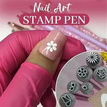 Набор ручек для ногтей Набор инструментов для граффити-искусства для ногтей Набор ручек-штампов для дизайна ногтей Креативный дизайн Универсальность Удобство 6pcs