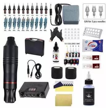 Набор ручек для татуировок, линия для резки, универсальная машина для создания тумана, машинка для татуировки Mada, инструмент для обучения татуировке для начинающих красный