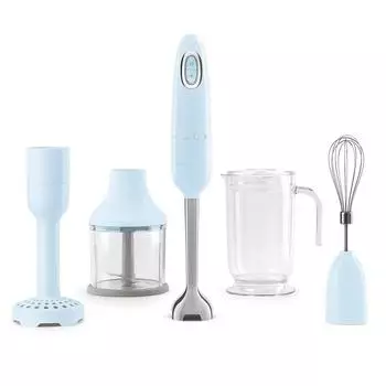 Набор ручного блендера Smeg HBF22PBEU пастельно-синий