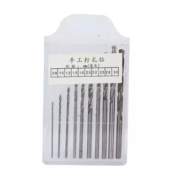 Набор ручных сверл из высокоуглеродистой стали, набор сверл для тисков с эпоксидной смолой для ювелирных изделий
