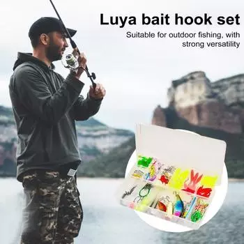 Набор рыболовных приманок с крючком для джиг-головки, 92 шт./компл., разноцветные червячные лягушки, мягкая приманка, искусственная жесткая приманка, металлический спиннер с блестками, рыбалка на открытом воздухе Sets