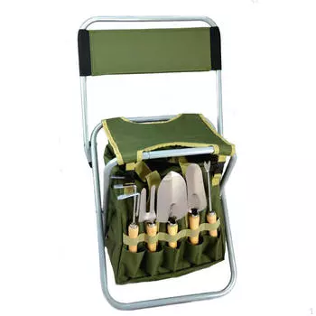 Набор садовых инструментов, сиденье для садового стула, 10 предметов, садовые принадлежности, складной табурет для посадки