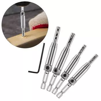 Набор самоцентрирующихся сверл Precisions для деревообработки и монтажа фурнитуры и петель для шкафов, позиционирование отверстий под петли