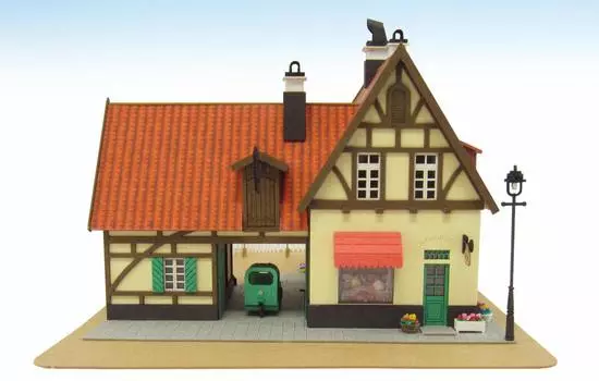 Набор Sankei Miniatuart Studio Ghibli Series Delivery Service Guchoki Pan Store Scale Paper Craft Kiki s 1/150 MK07-02