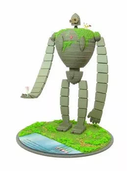 Набор Sankei Miniatuart Studio Ghibli Series Лапута Замок в небесах Робот-солдат Масштаб Бумажная поделка 1/30 MK07-20 зелёный