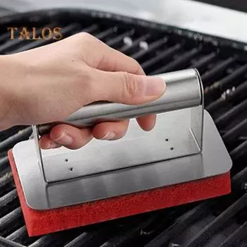 Набор щеток для чистки барбекю, 26 предметов, набор для чистки плоской верхней решеткой, профессиональные губки для чистки, чистящая лопатка, щетка для чистки, необходимые принадлежности для чистки барбекю 1 Set