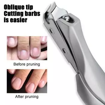 Набор щипчиков для ногтей со встроенной пилочкой для ногтей, щипчики для ногтей на руках и ногах, кусачки для ногтей из нержавеющей стали, профессиональный инструмент для стрижки ногтей для мужчин A