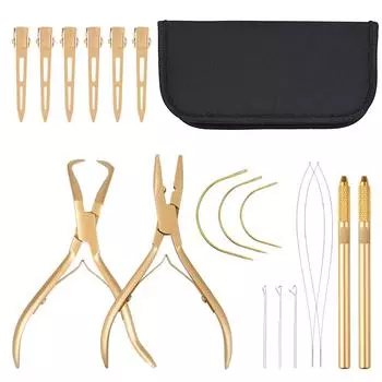 Набор щипцов для наращивания волос, инструмент для наращивания волос, инструмент для наращивания волос, щипцы для наращивания волос, металлические зажимы для секционирования