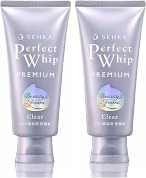 Набор Senka Perfect Whip Premium Clear 120 г Perfect Whip PC Face Wash Egg Skin [Ограниченный 2]