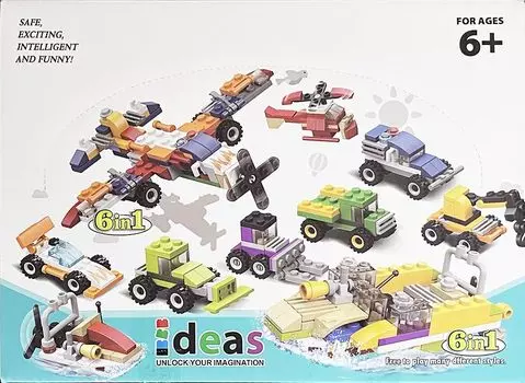 Набор серии Bulk Block 1BOX динозавр животное транспортное средство семейная домашняя игра дети подарок на Рождество день рождения празднование [Покупка блока] (Транспортное средство)