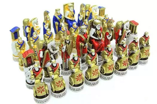 Набор шахмат из полиэстера большого размера Athena