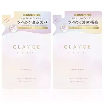 Набор шампуней CLAYGE PS Pearl Shine Для блестящих и послушных волос с ароматом белого абрикоса и мускуса Сменный блок 400 мл Набор из 2 шт. чистый