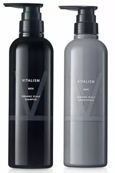 Набор шампуней и кондиционеров VITALISM Scalp Care для мужчин, каждый объемом 500 мл, с большой емкостью и насосом (для мужчин) (обновление версии)