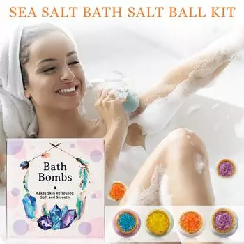 Набор шариков для ванны 4 шт., шарик для ванны с кристальным маслом, кристальная пещера One Size белый