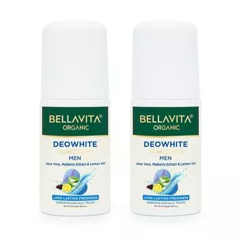Набор шариковых дезодорантов для мужчин (2 x 50 мл), Deowhite Roll On Deodorant Men Set, Bella Vita
