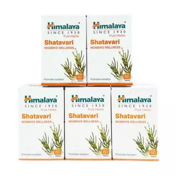 Набор Шатавари (5 х 60 таб, 250 мг), Shatavari Set 5, Himalaya