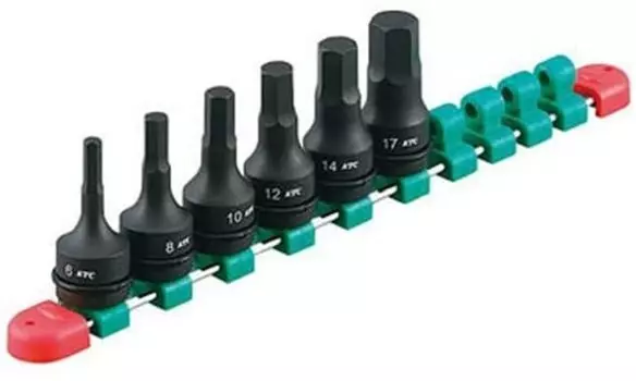 Набор шестигранных головок Kyoto Machinery Tools TBTP406P Drive For impact 6 1 комплект (КТК) Гаечный ключ угловой 12,7 мм, шт.,