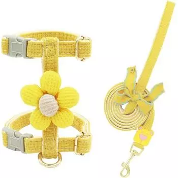 Набор шлеек Pastel Pet Flower Point, желтый