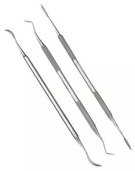 Набор шпателей Mineshima из 3 предметов Hobby Tool TM-4 серебряный
