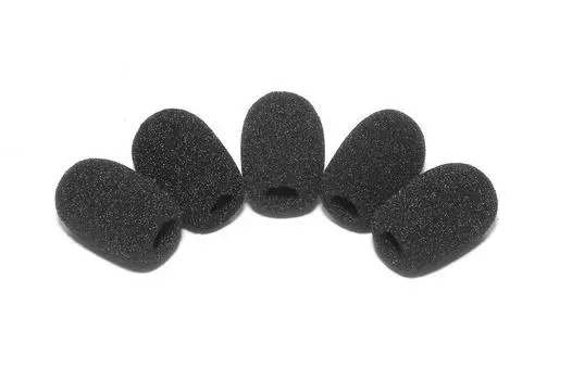 Набор штифтов для микрофона, губка общей длины, ветрозащита, микрофон, трансляция, 5, черный, 2,0 см чёрный