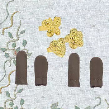 Набор швейных напёрстков, аксессуары, регулируемое медное кольцо для инструментов ручной работы