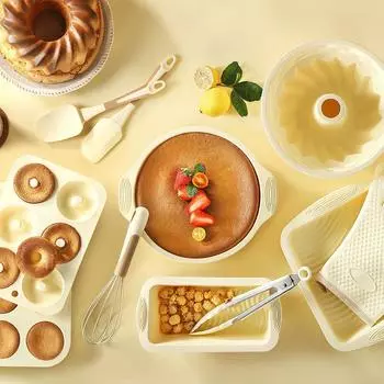 Набор силиконовых форм для выпечки тортов, устойчивая к высоким температурам плита для выпечки в духовке, сковорода для тостов, хлеба, кухонной формы для выпечки кексов