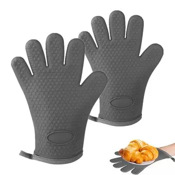 Набор силиконовых варежек для духовки, изготовленных из 5 термостойких, не показывает духовку, кастрюлю для выпечки, домашнюю духовку, прихватки для гриля, термостойкие варежки, варежки,