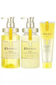 Набор Silky Smooth Moisture Set & honey 3-piece [Шампунь/Лечение/Уход за волосами] Шампунь/Кондиционер