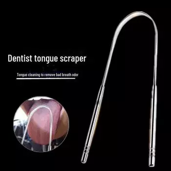 Набор скребков для языка из нержавеющей стали 304 - стоматологический инструмент для чистки полости рта