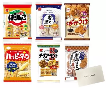 Набор сладостей Yuki no Happy Cheese Niigata 6 предметов (Паринко, Ядо, Бакауке, Терн, Миндаль, Префектура)