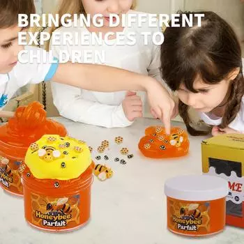 Набор слизи в виде кристальной глины с пчелиным маслом и бычьей головой One Size