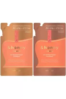 Набор сменных блоков для шампуня Creamy EX Damage Repair Treatment Set & honey | Шампунь/Кондиционер