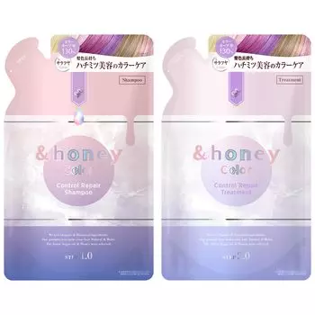 Набор сменных блоков шампуня Color Control Repair Treatment и медового шампуня/кондиционера
