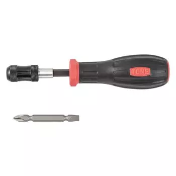Набор сменных отверток TONE Power Grip PGCD1S Ширина бит под ключ 2 шт. 6,35 мм Красный/черный Содержимое
