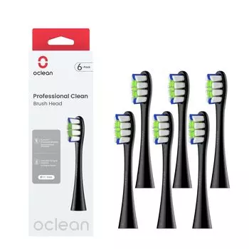 Набор сменных щеток для электрической зубной щетки Oclean из 6 жестких щетинок с высокой эффективностью удаления зубного налета. Совместим со всеми моделями Oclean. Чистка | |