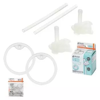 Набор сменных соломинок Richell TLI S-10 + сменная упаковка P-1