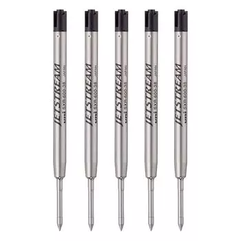Набор сменных стержней Mitsubishi Pencil Jet Stream Prime черного цвета 0,38 мм SXR60038.24 [5 шт.]