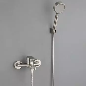 Набор смесителей для душа для ванной комнаты, смеситель из нержавеющей стали 304, смеситель для горячей и холодной воды, тройной смеситель для ванны с ручным душем