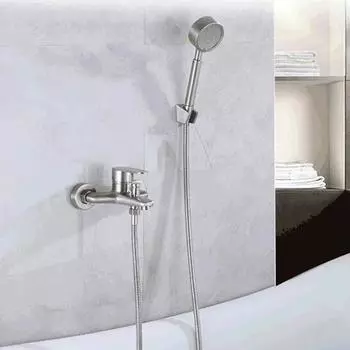 Набор смесителей для душа для ванной комнаты из нержавеющей стали 304, тройной смеситель для ванны, кран для горячей и холодной воды с ручным душем