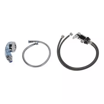 Набор смесителей для ванны и душа из цинкового сплава, смеситель для горячей и холодной воды, распылитель для раковины с большим синим распылителем