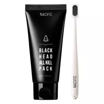 Набор смываемых масок Nessific Blackhead All Kill + кисть All Kill, 1 набор