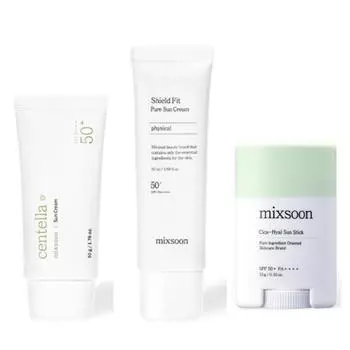 Набор солнцезащитных кремов Mixoon Centella Suncream/ Shield Fit Pure Suncream/ Cica-Hyal Sunstick (3 варианта) Centella + Shield Fit
